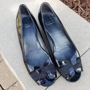 Stuart Weitzman low Heel peep toe shoes sz 5.5